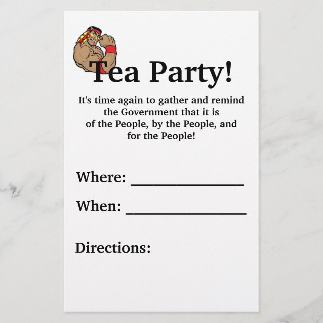 Flyer Tea Party! (Frente)