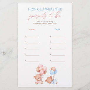 Flyer Teddy Bears Quantos Anos Os Pais Tinham De Ser Jog