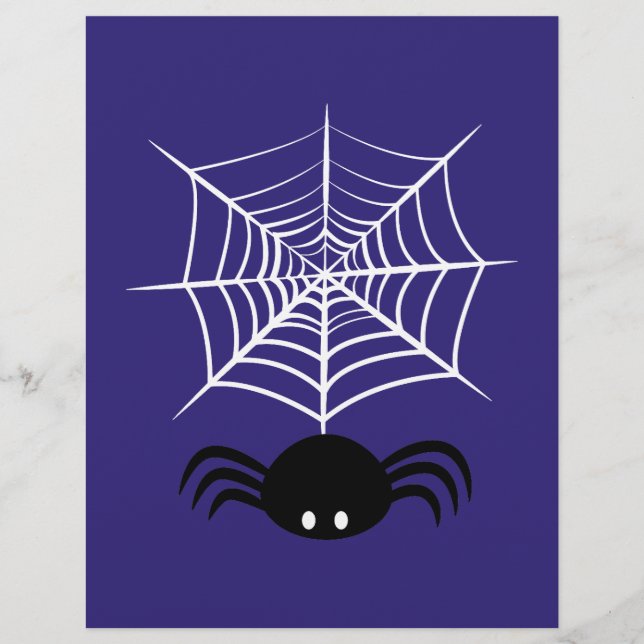 Flyer Teia de Aranha de Halloween  (Frente)