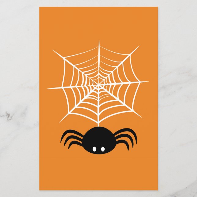 Flyer Teia de Aranha de Halloween (Frente)