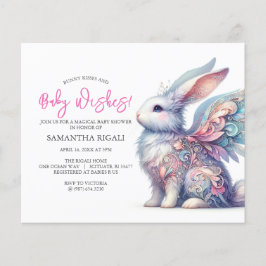 Flyer Tema de Primavera de Chá de fraldas da Rapariga de