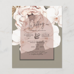 Flyer Tendência MOSS BLUSING WEDDING Sage Pink