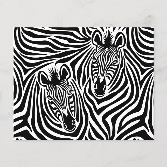 Flyer Tendy Zebra Imprime Padrão Branco E Preto (Frente)