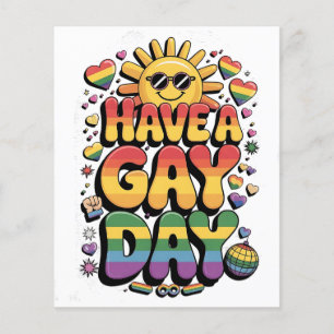 Flyer Tenha um mês de orgulho LGBT de Gay dia