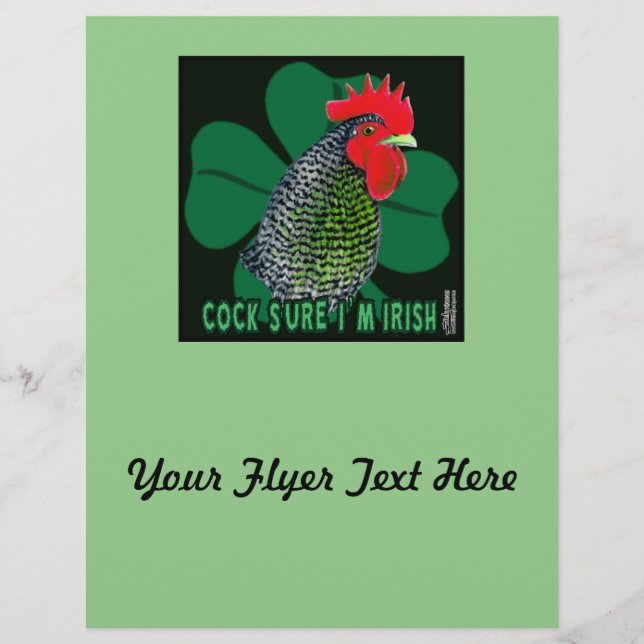 Flyer Tenho a certeza que sou irlandês! (Frente)