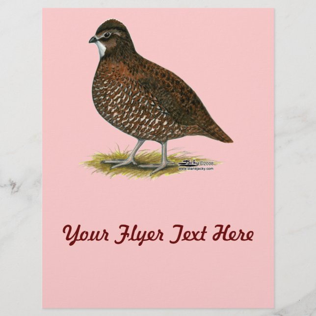 Flyer Tennessee Red Quail (Frente)