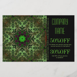 Flyer terapeuta de massagem holística Yoga Mandala