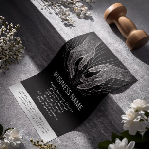 Flyer Terapêutica de Massagem Terapia Mãos Energia Spa B