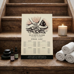 Flyer Terapêutica De Massagem Terapia Mãos Energia Spa P