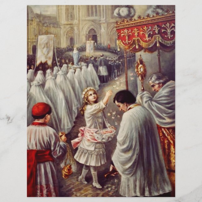 Flyer Teresa joga flores ao abençoado Sacramento (Frente)