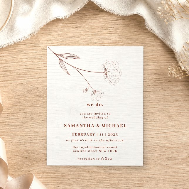 Flyer Terracota Flor de Algodão orçamento Botânica fazem (Criador carregado)