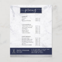 Tesoura Prateada Geométrica Chic Mármore Cabelerei