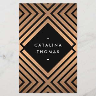 Flyer Teste padrão Dourado preto da modificação e