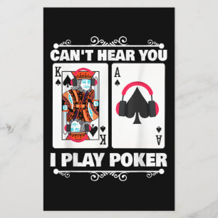 Flyer Texas Holdem Poker Cant Ouve Você Eu Jogo Poker