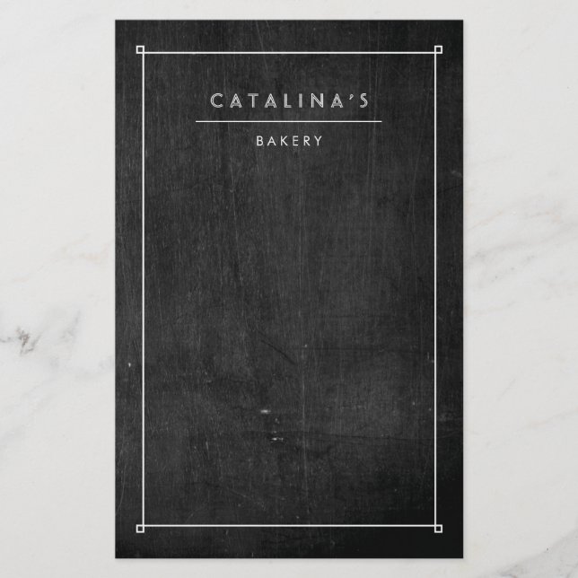 Flyer Texto Art Déco em Madeira Preta (Frente)