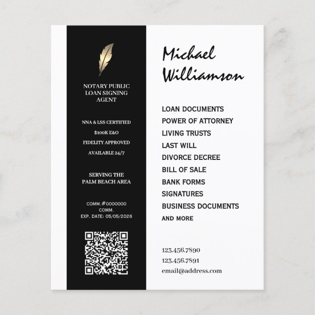 Flyer Texto do estilo corporativo limpo (Frente)