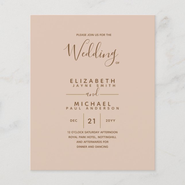 Flyer Texto Dourado monocromático monocromático Elegante (Frente)