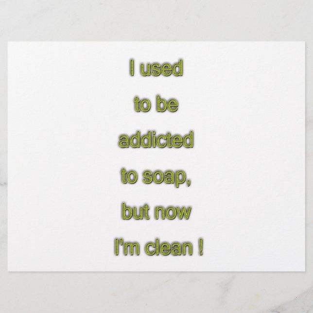 Flyer Texto engraçado do Soap (Frente)