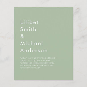 Flyer Texto Monocromático Verde Da Apple Sage 