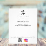 Flyer Texto personalizado do logotipo de empresa qr code<br><div class="desc">Personalize e adicione o logotipo,  o nome,  o endereço,  o texto,  o seu próprio código QR à sua conta instagram. Plano de fundo transparente,  você pode adicionar qualquer cor de fundo para corresponder à sua marca.</div>