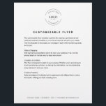 Flyer Texto personalizável do logotipo e informações de<br><div class="desc">Promova sua empresa ou evento com o Modelo de Folheto Personalizável! Adicione seu logotipo,  título,  corpo de texto e informações de contato no rodapé inferior para criar um design perfeito profissional e atraente para serviços de publicidade,  promoções ou anúncios com facilidade.</div>