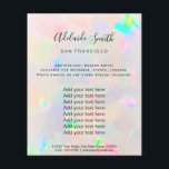 Flyer textura opal<br><div class="desc">folheto de maquiagem profissional do salão de beleza</div>