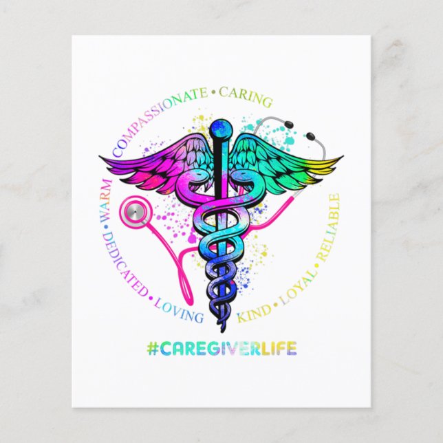 Flyer Tie Dye Stethoscope Life Nurdy Gostoso (Frente)