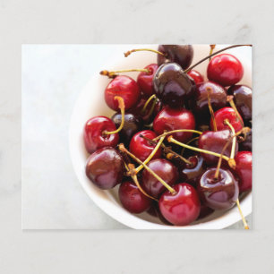 Flyer tigela de cerejas