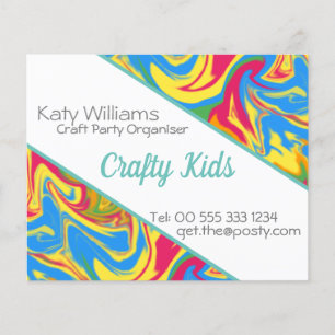 Flyer Tinta espiral colorida