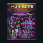 Flyer To My Daughter Butterflies Gift, Daughter Birthday<br><div class="desc">To My Daughter Butterflies Gift,  Daughter Birthday Gift</div>