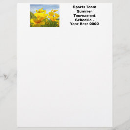 Flyer Torneio de Verão da Equipe Esportiva Personalizada