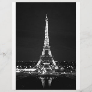 Flyer Torre Eiffel na noite - B/W