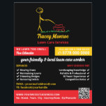 Flyer Trabalhador de Cuidados de Leão, Serviços de Cuida<br><div class="desc">Lewn Care Worker, Lawn Care Services Advertising Flyer pela Loja de Cartão de visita.</div>