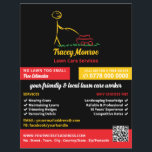 Flyer Trabalhador de Cuidados de Leão, Serviços de Cuida<br><div class="desc">Lewn Care Worker,  Lawn Care Services Advertising Flyer pela Loja de Cartão de visita.</div>