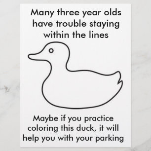 Flyer trabalho mudo do estacionamento da atenção má