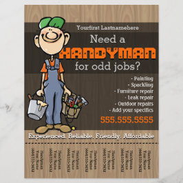 Flyer Trabalhos Handyman.Carpenter.PlumberPainter.Odd