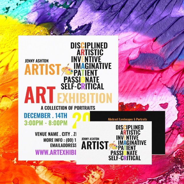 Flyer Traços de um Artista, Exposição Artista Publicidad (Criador carregado)