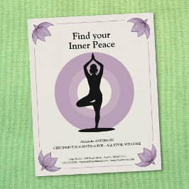 Flyer Tree Pose - Yoga Instructor