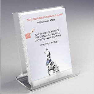 Flyer Treinador de Cuidados Animal do Modern Dog Walker