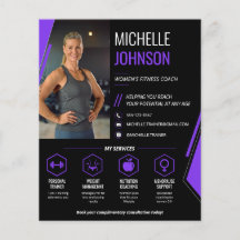 Treinadora de Fitness Feminina Código QR Foto Mode
