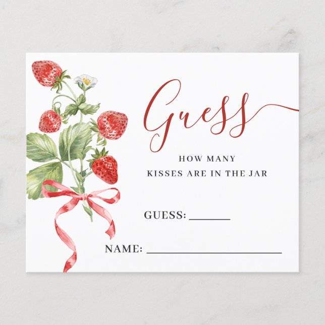 Flyer Trendy Meadow Strawberry Adivinha Quantas Cartas D (Frente)