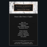 Flyer Trendy White Marble Makeup & Hair Beaut Salon<br><div class="desc">Tendy White Marble Makeup & Hair Beauty Salon Flyer. (1) Para mais personalização,  clique no link "personalizar mais" e use nossa ferramenta design para modificar esse modelo. (2) Se precisar de ajuda ou itens correspondentes,  entre em contato comigo.</div>