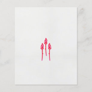 Flyer Três flores cor-de-rosa com fundo preto