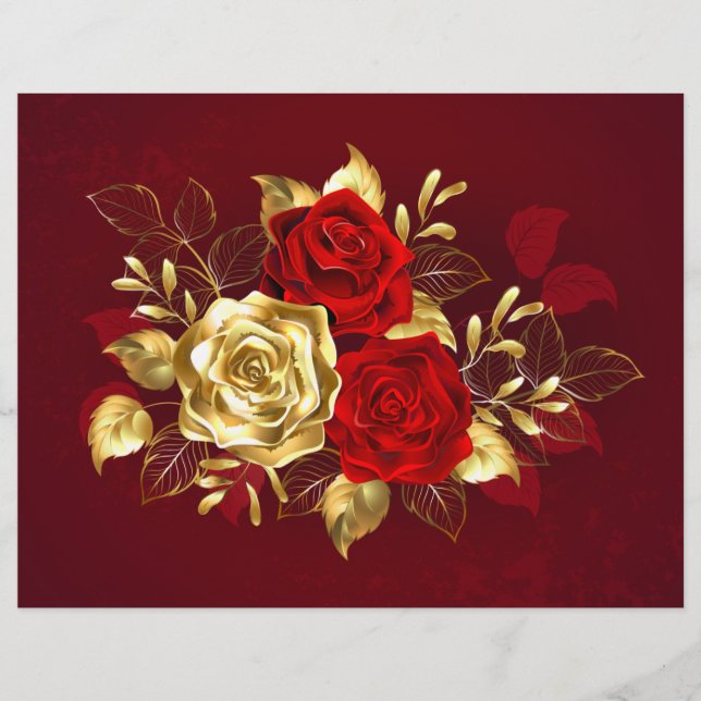 Flyer Três Rosas de joalharia (Frente)