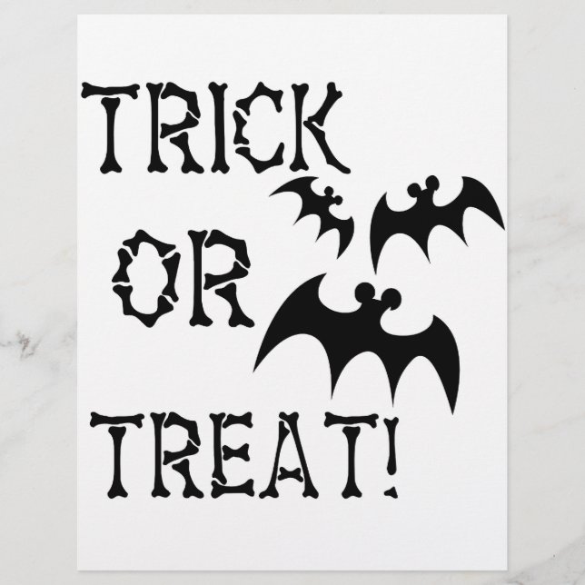 Flyer Trick ou Treat Bats! (Frente)