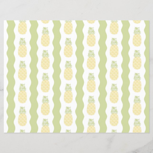 Flyer tropical scrapbooking paper (Verso)