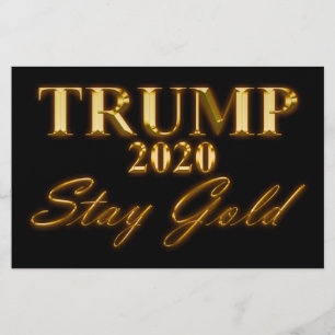 Flyer TRUMP 2020 - Fique Dourado