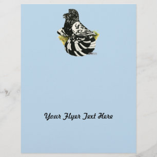 Flyer Trumpeter Pigeon Dark Splash