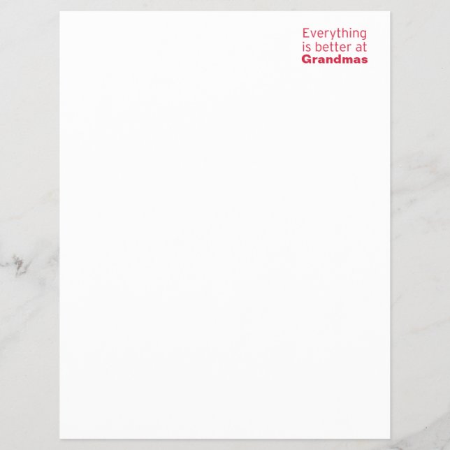 Flyer Tudo é melhor na vovó (Frente)