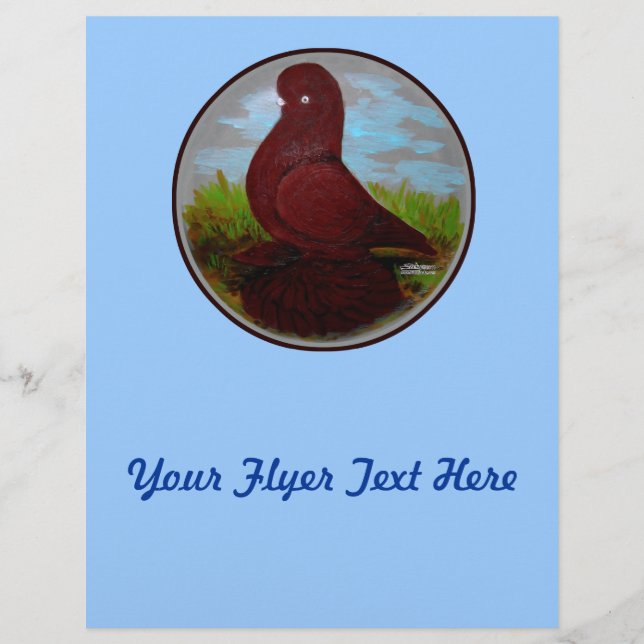 Flyer Tumbler Pigeon Red Muff (Frente)